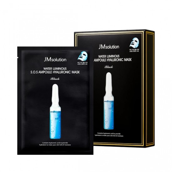 JM Solution Water Luminous SOS Ampoule Hyaluronic Mask Black
JM 水滋養急救安瓶透明質酸面膜